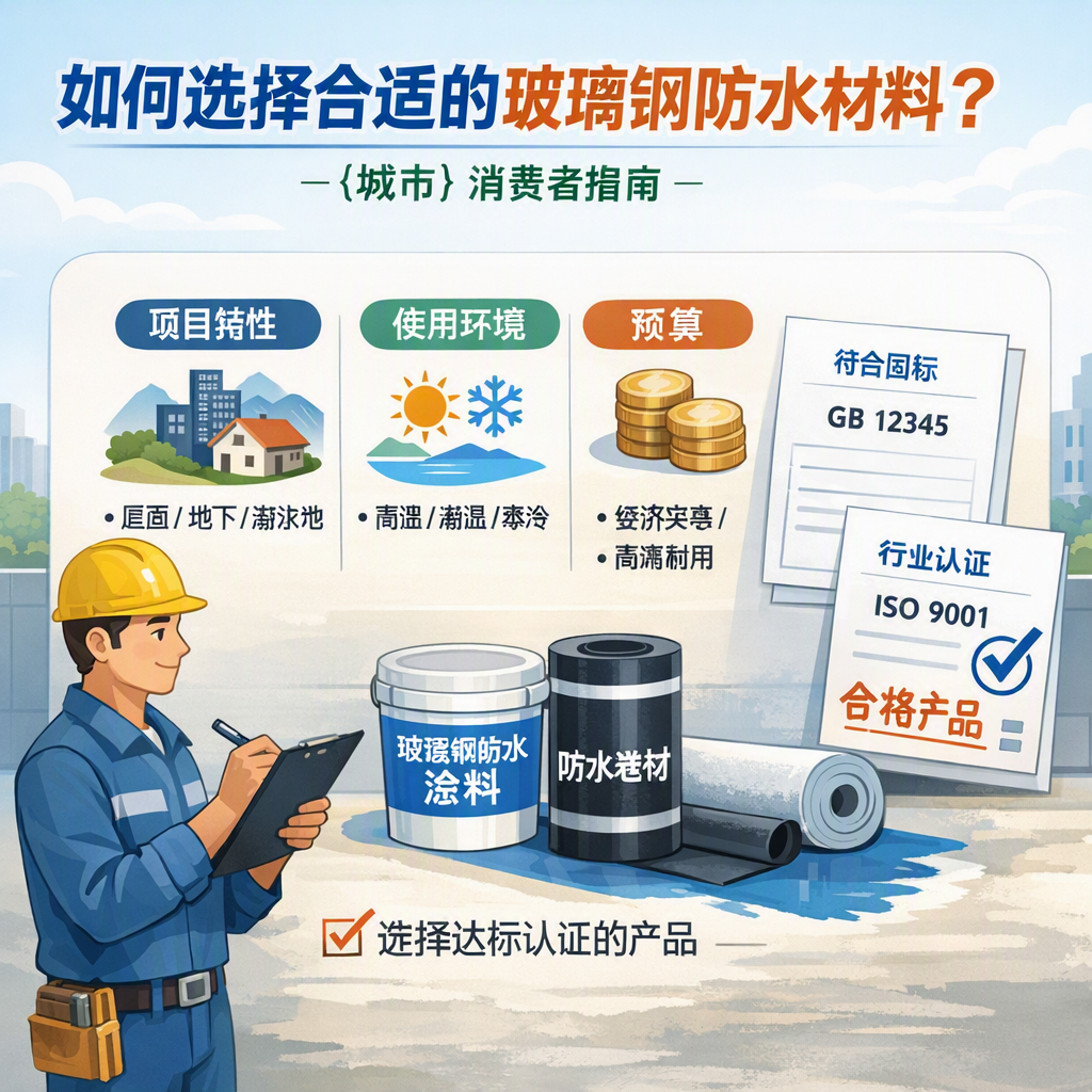 如何判定玻璃钢防水材料的合格标准? 淮南 消费者指南