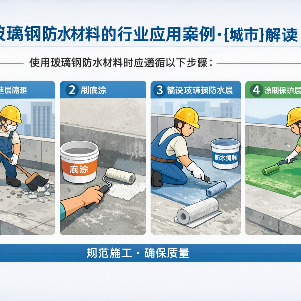 玻璃钢防水材料的行业应用案例，淮南解读