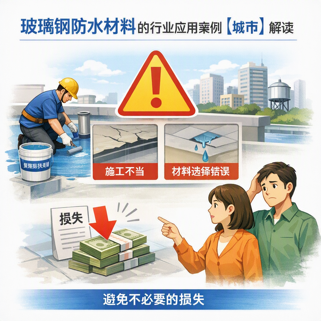 玻璃钢防水材料的行业应用案例，淮南解读