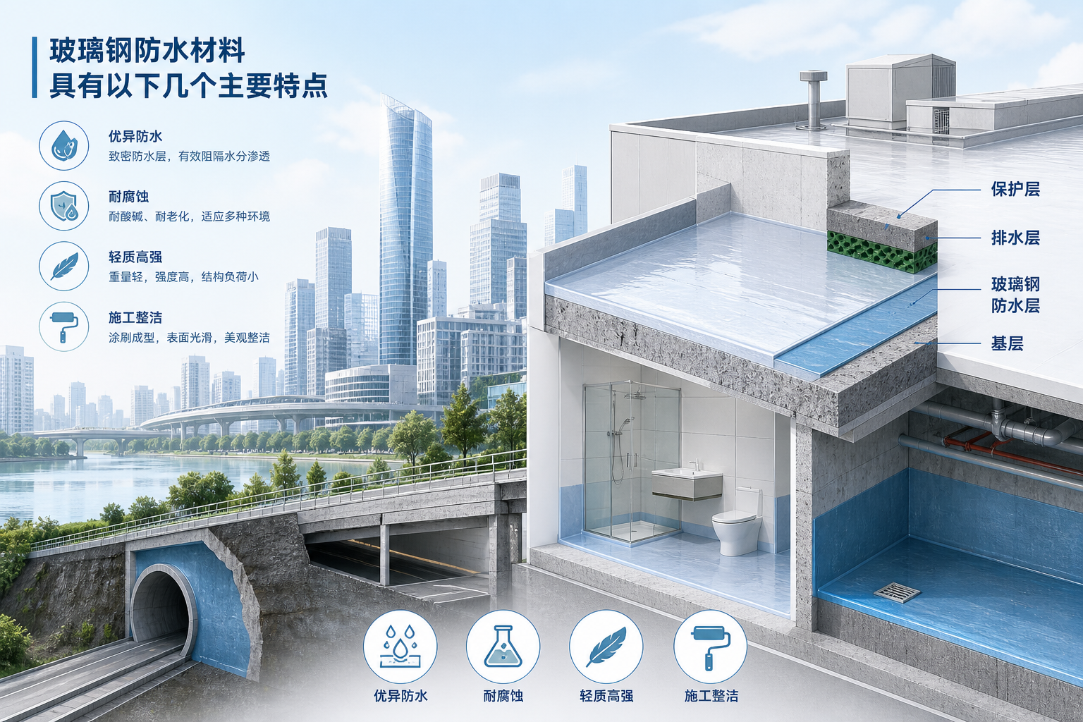 2023年玻璃钢防水材料市场趋势分析，关注 淮南 发展